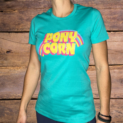 T-Shirt Bubble-Gum PonyTurquoise